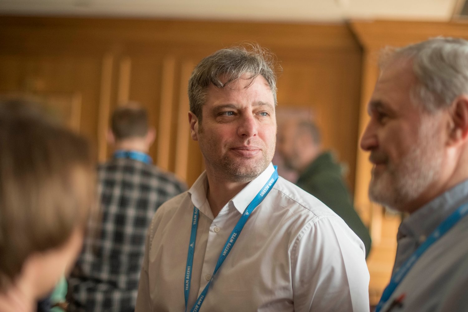 Colleague Listening During An Event